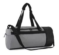 Tubular sports bag with separate shoe compartment
