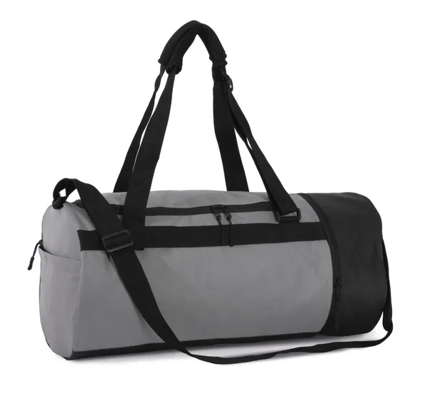 Tubular sports bag with separate shoe compartment