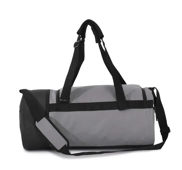 Tubular sports bag with separate shoe compartment