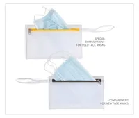 Double compartment pouch, one with waterproof fabric