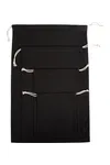 Kordeltasche aus biologischer Baumwolle Black
