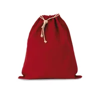 Cotton bag with drawcord closure