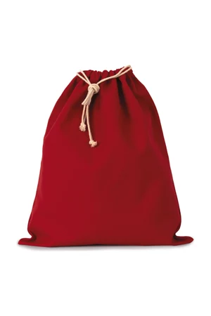 Cotton bag with drawcord closure