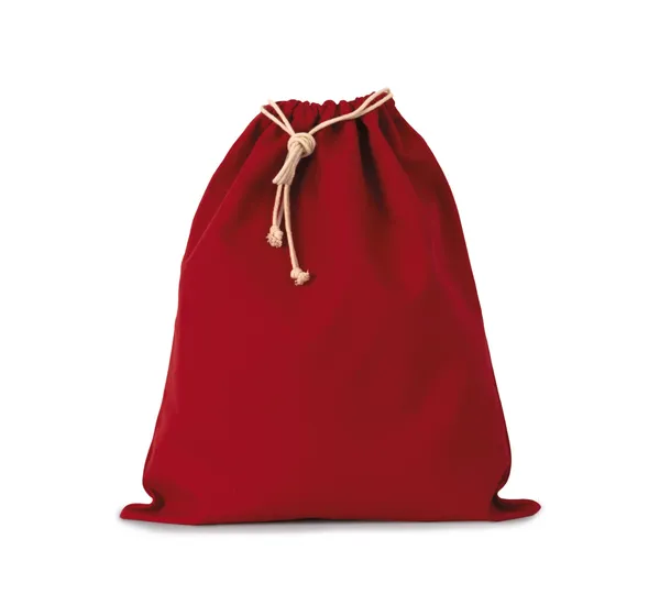Cotton bag with drawcord closure