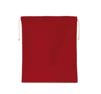 Cotton bag with drawcord closure