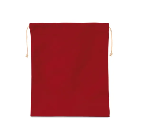 Cotton bag with drawcord closure