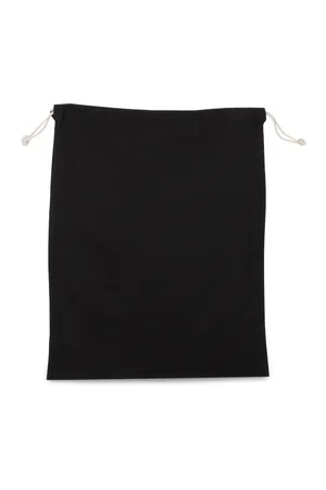 Baumwolltasche mit Kordelzug Black