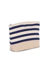 Nautical print accessories pouch