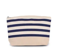 Nautical print accessories pouch