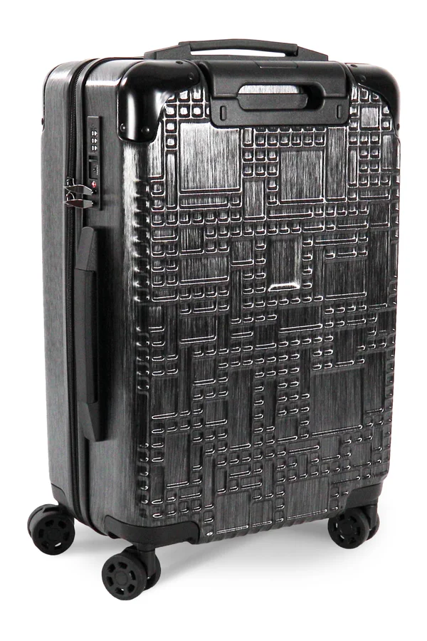 Trolley-Kabinentasche „Geoline“ mit vier multidirektionalen Rädern Black