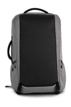 Diebstahlschutz-Rucksack aus Polyester. Graphite Grey Heather / Black