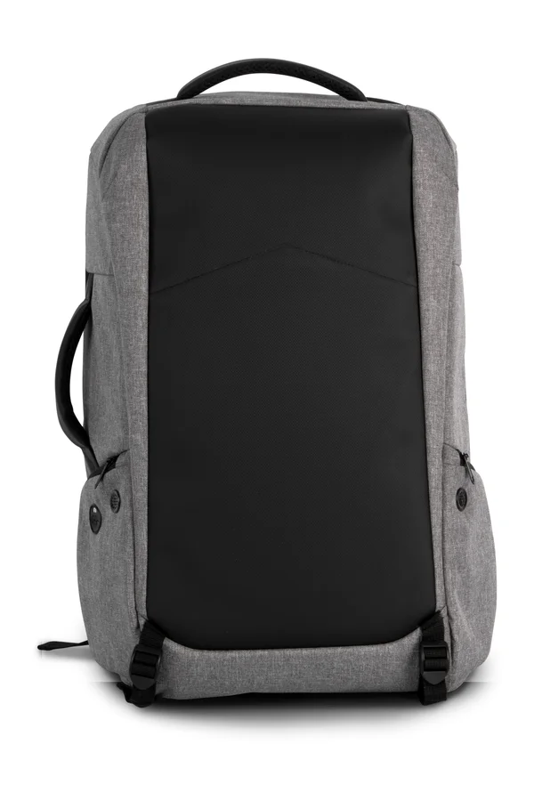 Diebstahlschutz-Rucksack aus Polyester. Graphite Grey Heather / Black