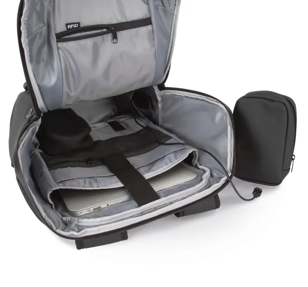 Waterproof anti-theft bag with helmet holder