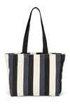 Recycelte Shoppingtasche – Streifenmuster Striped Marine