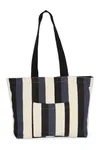 Recycelte Shoppingtasche – Streifenmuster Striped Marine