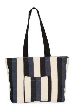 Recycelte Shoppingtasche – Streifenmuster Striped Marine