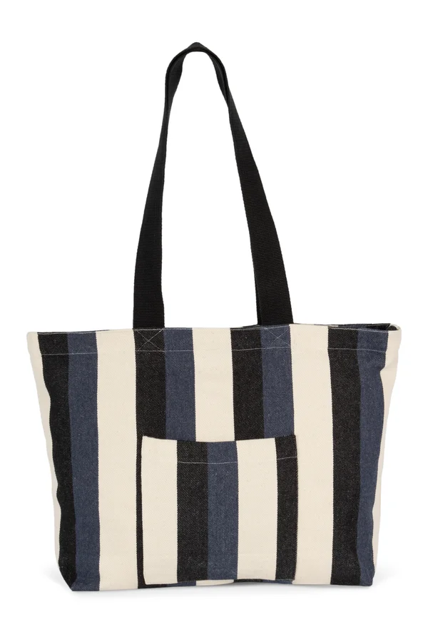 Recycelte Shoppingtasche – Streifenmuster Striped Marine