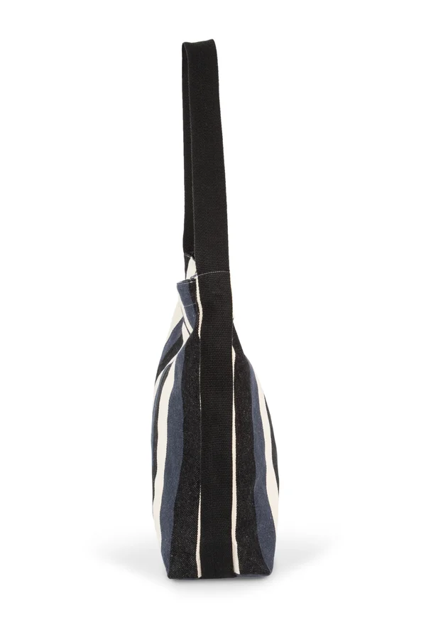 Recycelte Umhängetasche – Streifenmuster Striped Marine
