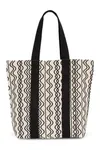 Recycelte Shoppingtasche – Wellenmuster Waved Black  / Black