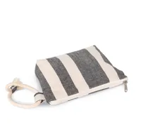Recycled pouch - Striped pattern