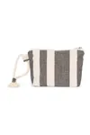 Recycelte kleine Tasche – Streifenmuster Striped Ecume