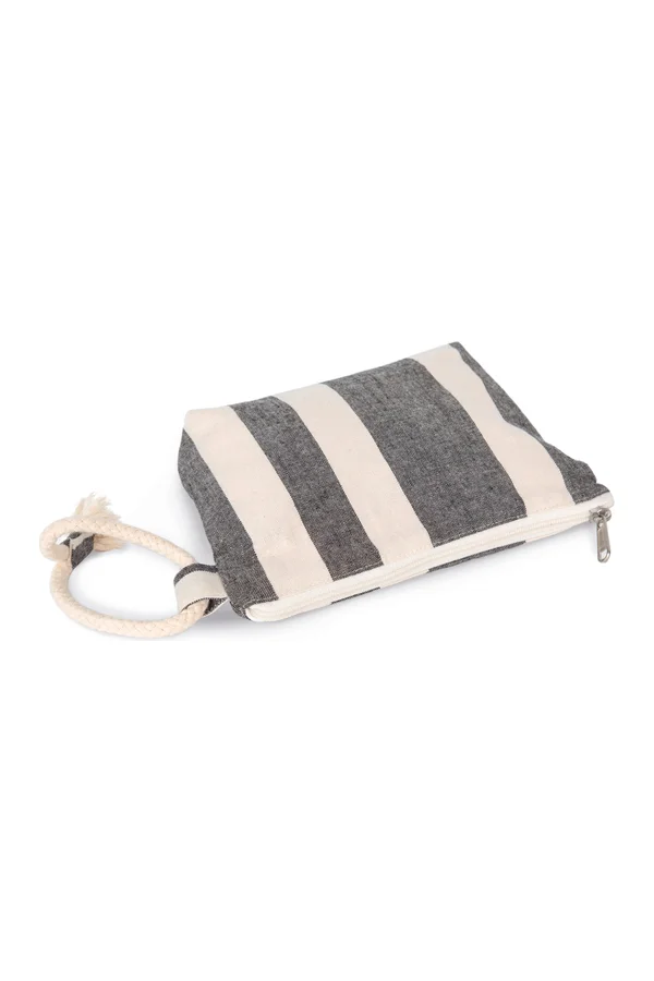 Recycelte kleine Tasche – Streifenmuster Striped Ecume
