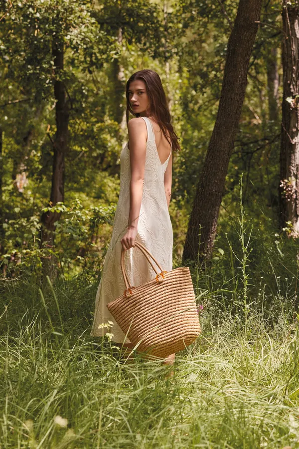 Shopper in vegetal fiber