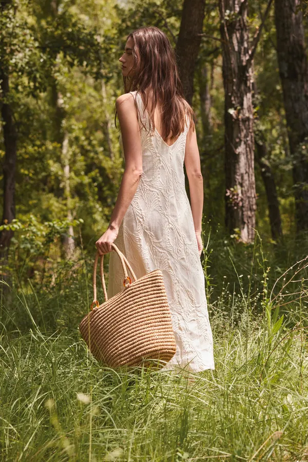 Shopper in vegetal fiber