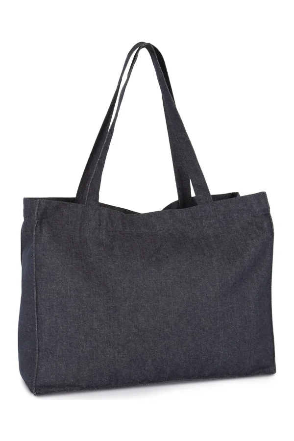 Große Shoppingtasche aus Denim Recycled Denim
