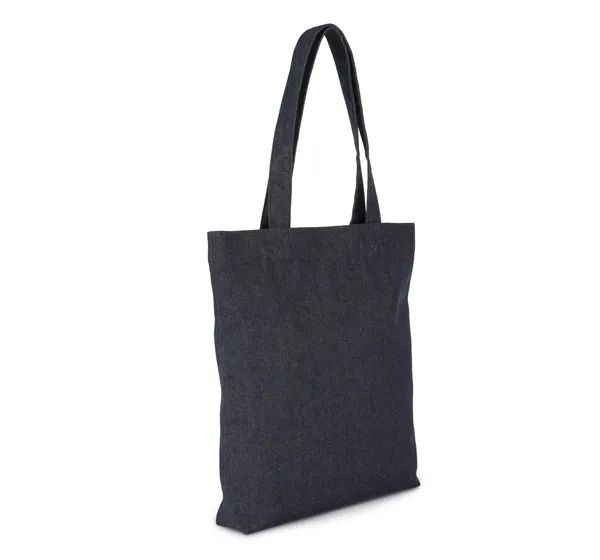 Recycled cotton denim look tote bag