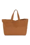 Shoppingtasche aus ausgewaschener Baumwolle Washed Caramel Coffee
