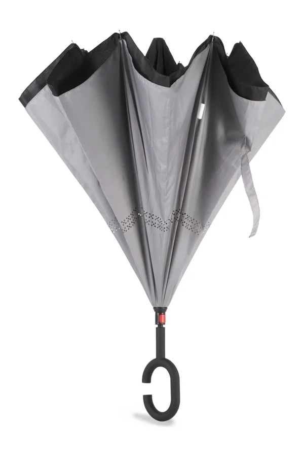 Umgekehrter Regenschirm für freie Hände Black / Slate Grey
