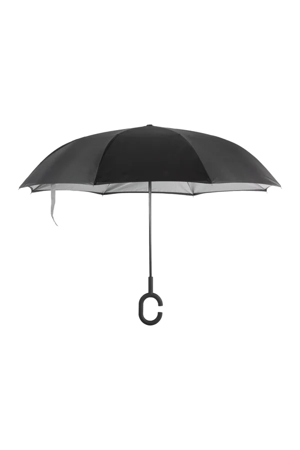 Umgekehrter Regenschirm für freie Hände Black / Slate Grey