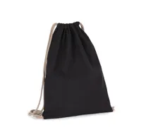 Recycled backpack with drawstring