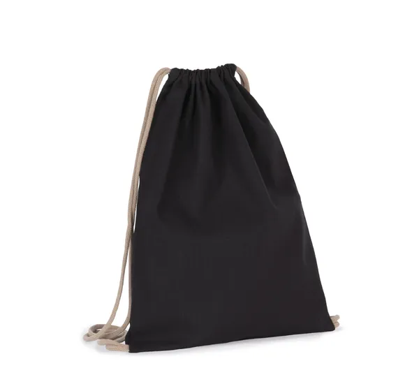 Recycled backpack with drawstring