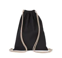 Recycled backpack with drawstring