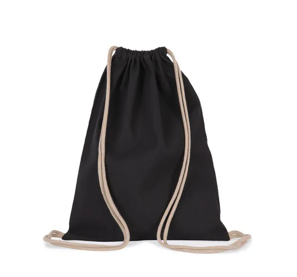 Recycled backpack with drawstring
