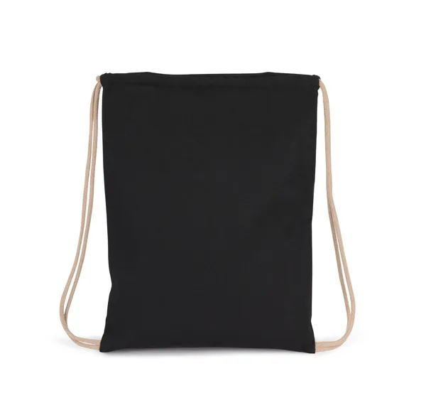 Recycled backpack with drawstring