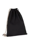Recycelter Rucksack mit Kordelzugverschluss Black Night
