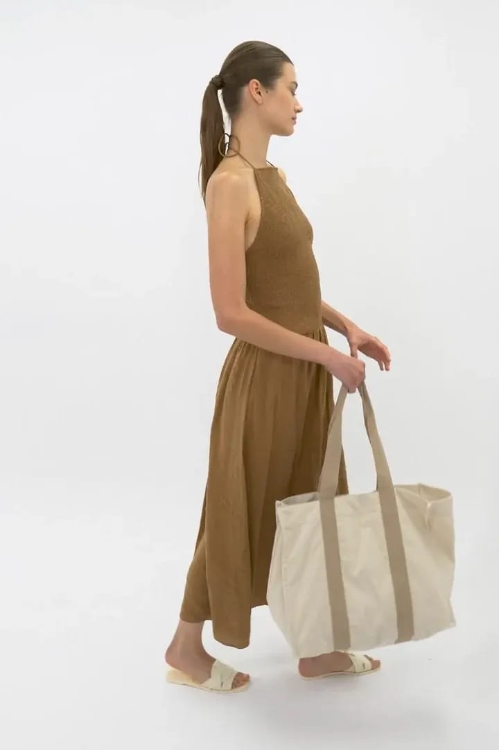 KI5201-Large recycled gusseted shopping bag