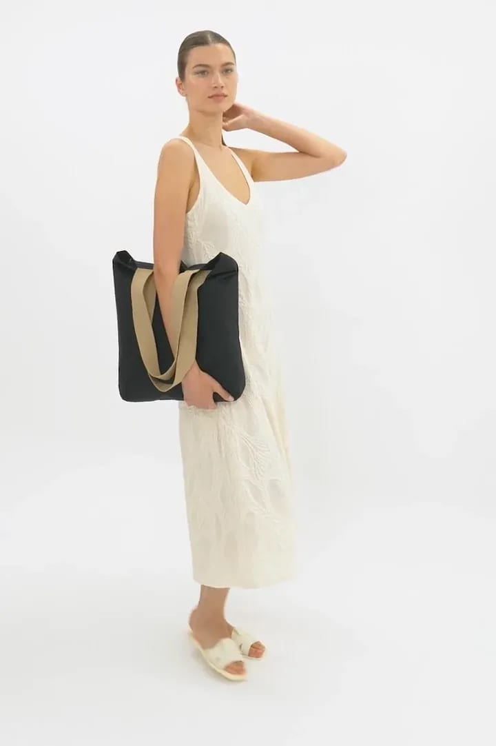 KI5202-Recycled flat-bottomed shopping bag