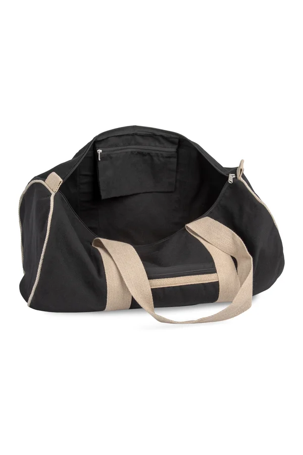Recycelte Sport- und Reisetasche Black Night / Hemp