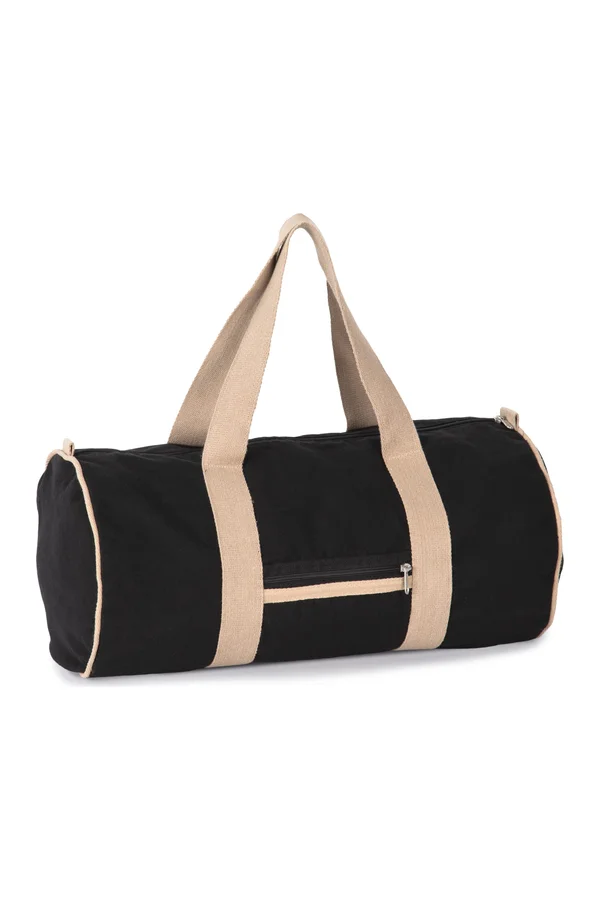 Recycelte Sport- und Reisetasche Black Night / Hemp