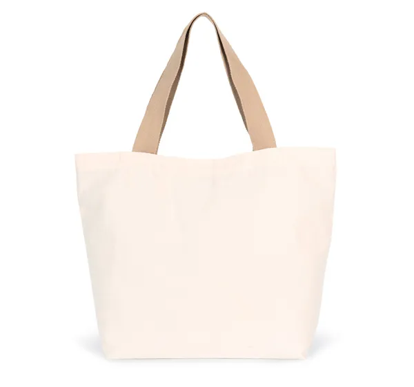 Large recycled flat-bottomed shopping bag