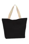 Große Shoppingtasche mit flachem Boden Black Night / Hemp