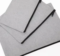 Recycled zipped pouch