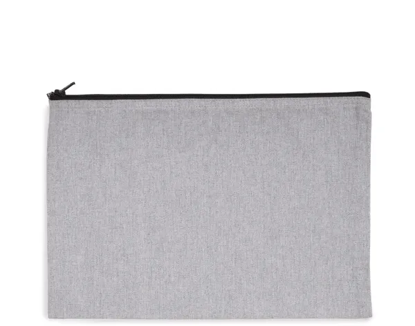 Recycled zipped pouch