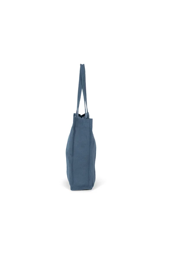 Handgewebte Shoppingtasche aus Canvas Storm Blue
