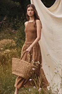 Hand-woven basket