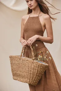 Hand-woven basket